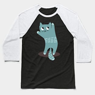 Cat cartoon character funny design for kid pan who love cartoons. Baseball T-Shirt